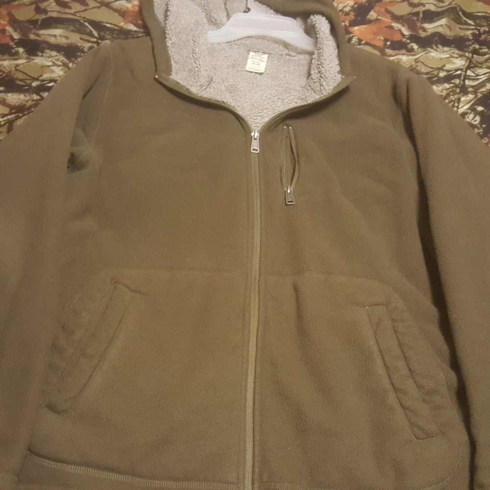 Men's green winter jacket